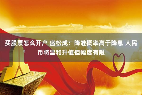 买股票怎么开户 盛松成：降准概率高于降息 人民币将温和升值但幅度有限