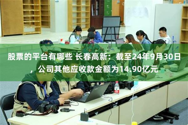 股票的平台有哪些 长春高新：截至24年9月30日，公司其他应收款金额为14.90亿元